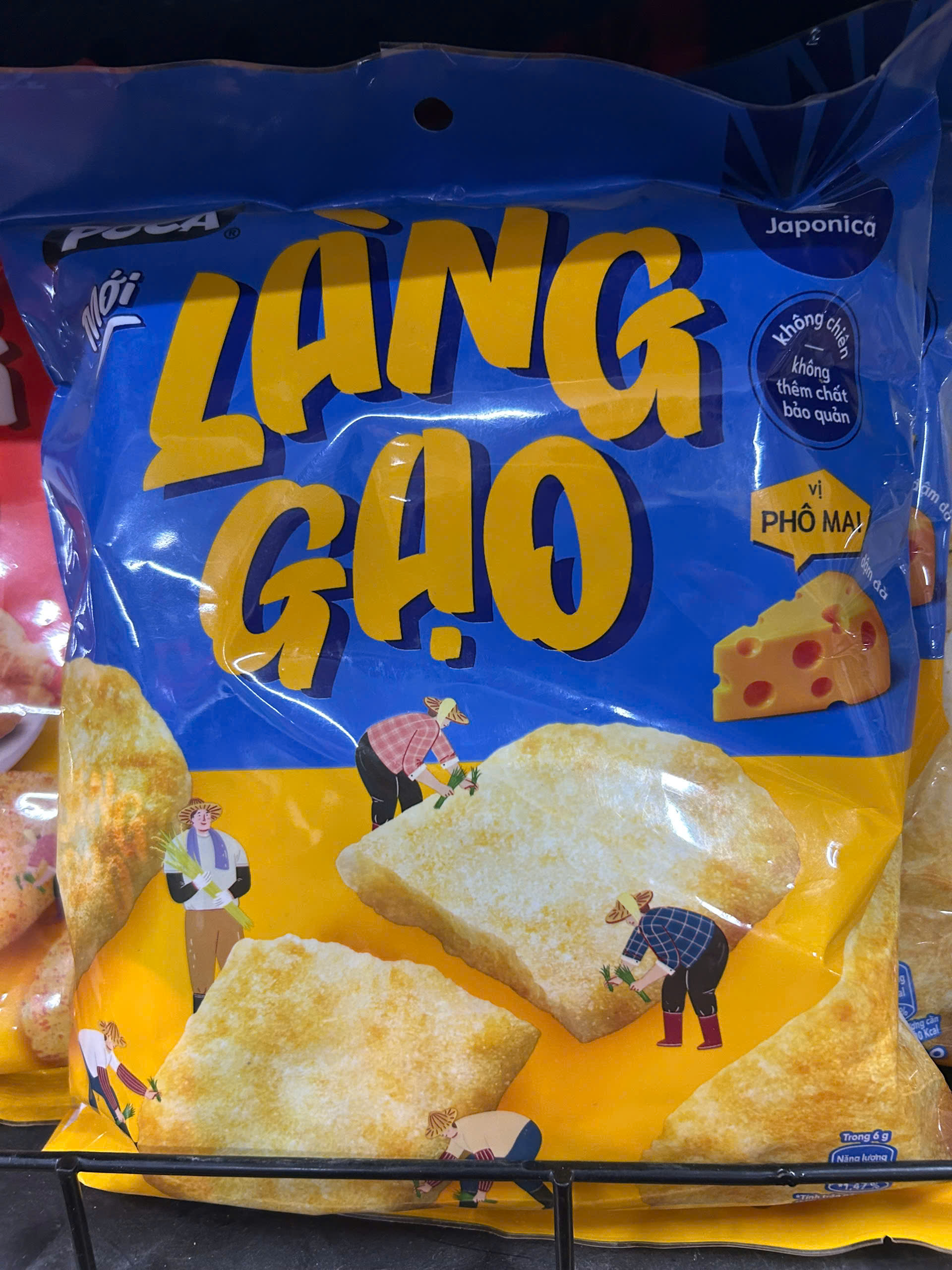 Bánh Gạo Poca Làng Gạo Vị Phô Mai - 108g