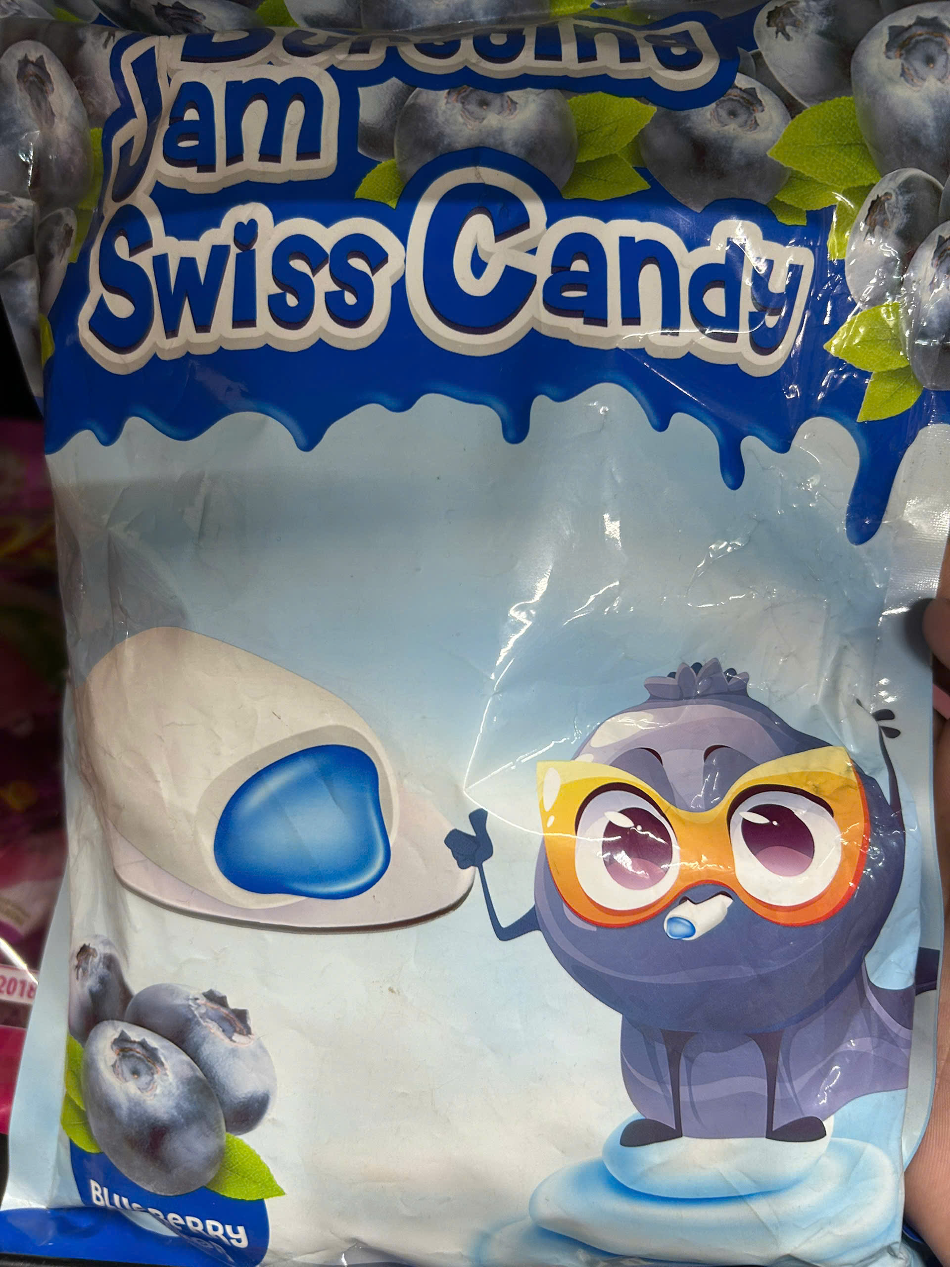 Kẹo Sữa Chua Bursting Jam Swiss Candy Hương Việt Quất